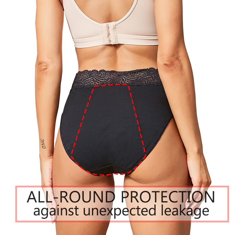 Period Panty Absorbent - Calcinhas absorventes de algodão confortáveis e