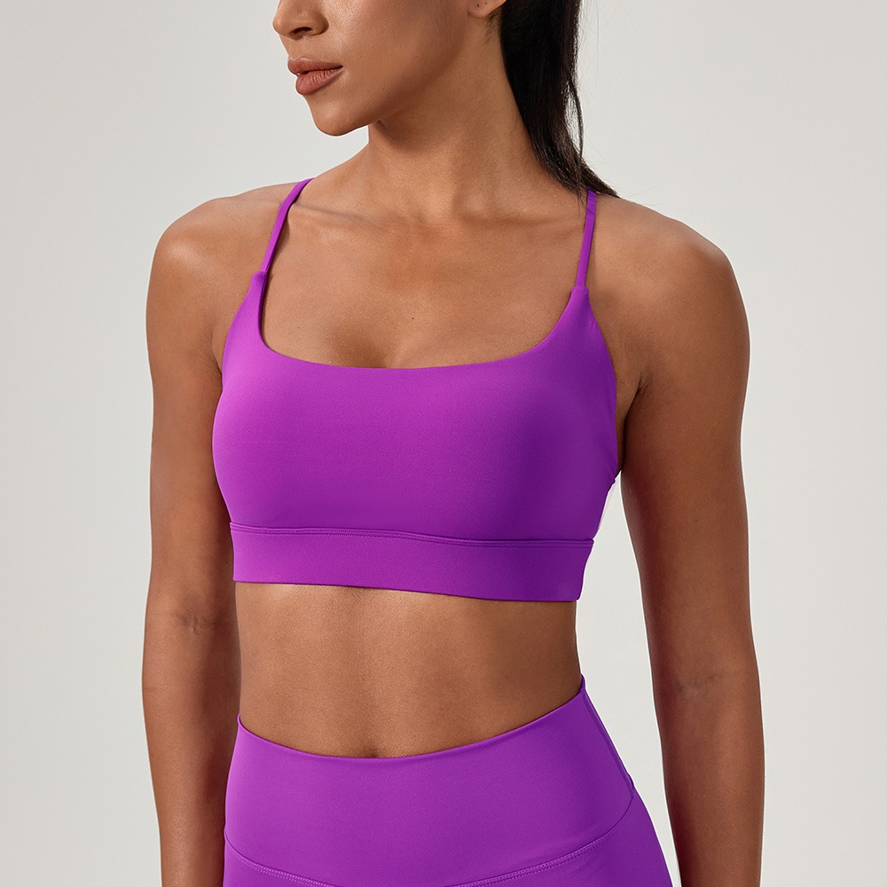 Sports Bra High Impact - Sutiã de yoga sexy feminino alça