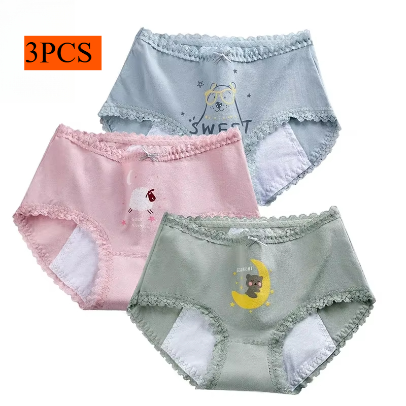 Period Panty Absorbent - Conjunto de 3 Peças de Calcinhas