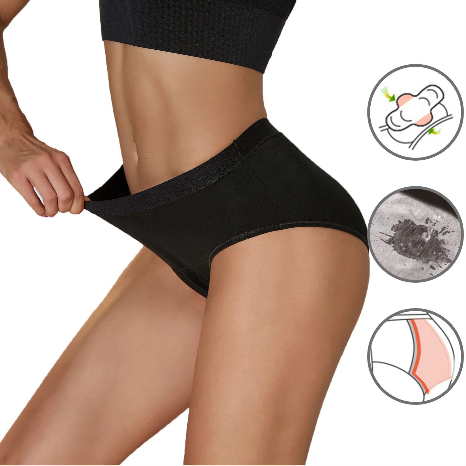 Calcinha menstrual absorvente  - Period Panty Absorbent avaliação e preço