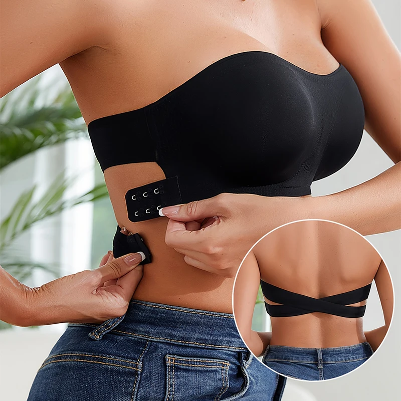 Sutiã push-up sem alças, sexy, - Push Up Bra Padded avaliação e preço