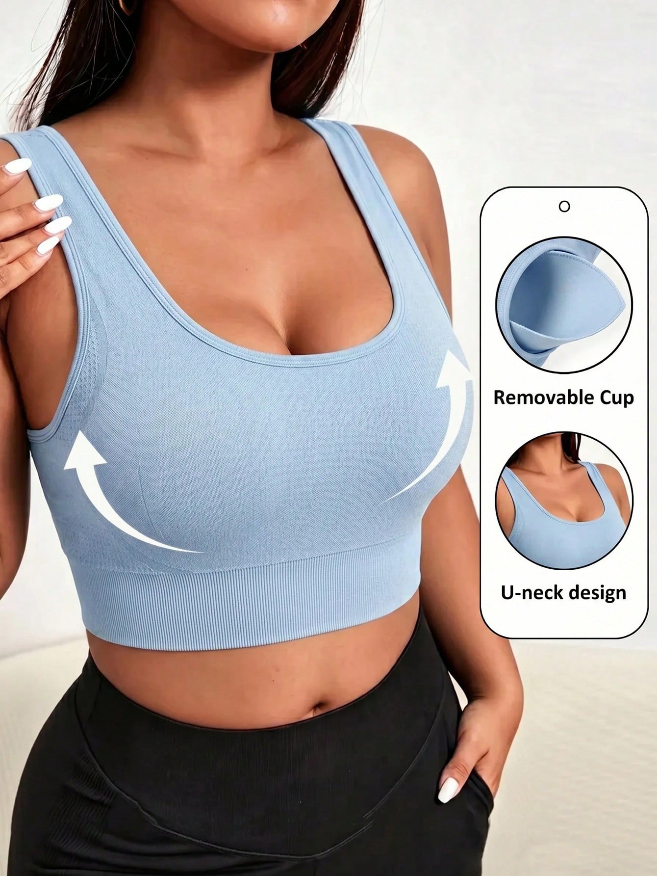 Sutiã Esportivo Sem Costura Pl - Push Up Bra Padded avaliação e preço