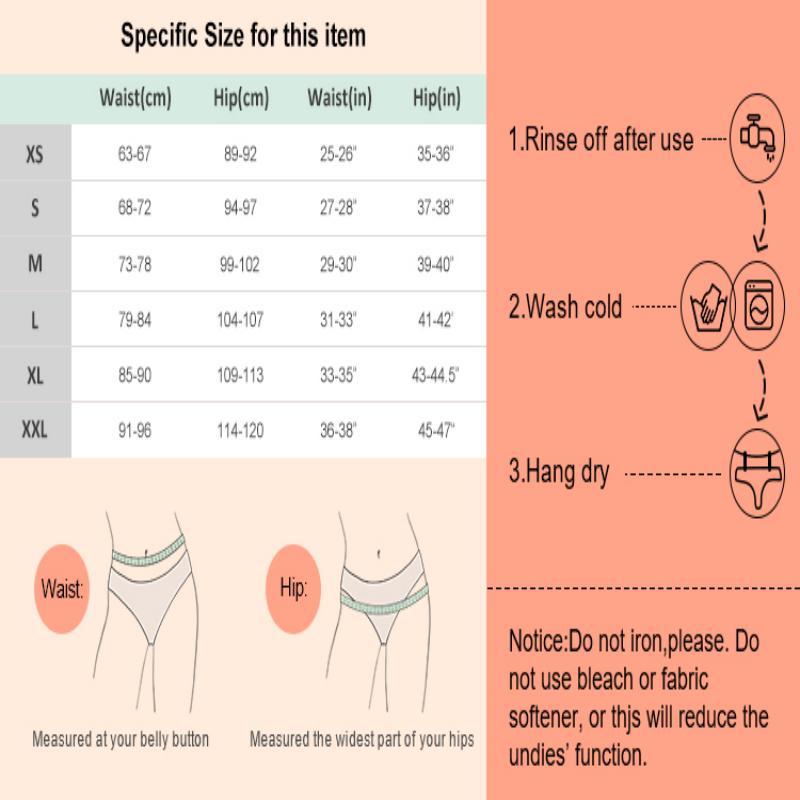 Roupa íntima menstrual à prova - Period Panty Absorbent avaliação e preço