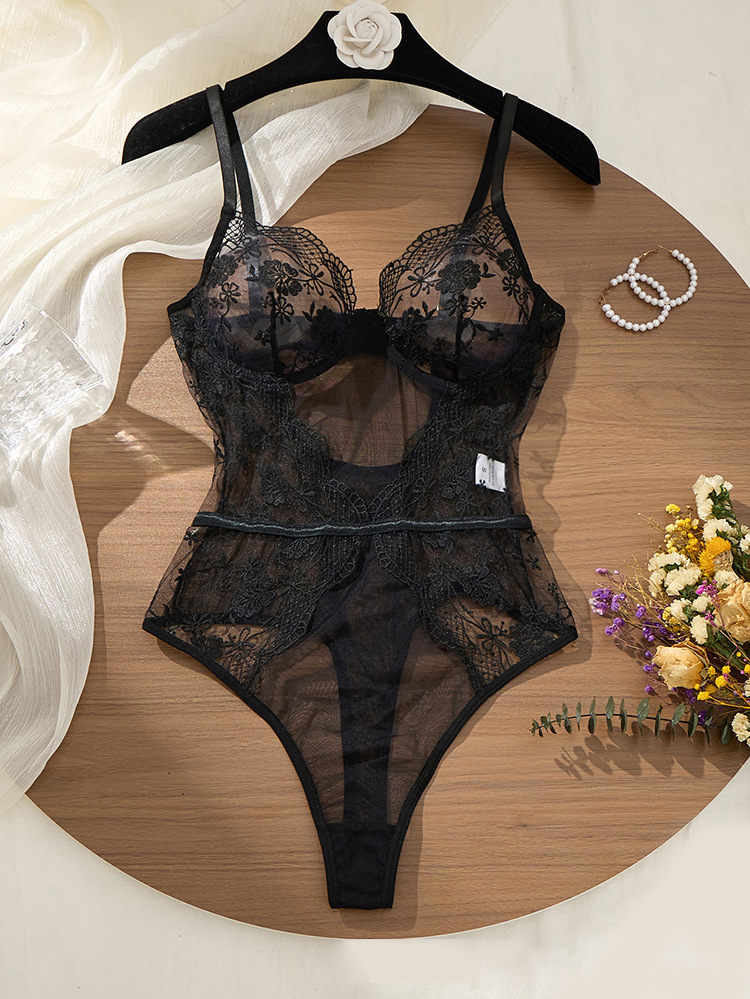 Body de renda floral feminino, - Lace Teddy Lingerie avaliação e preço