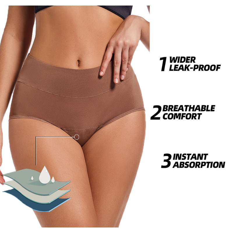 5pc roupa interior feminina pe - Period Panty Absorbent avaliação e preço