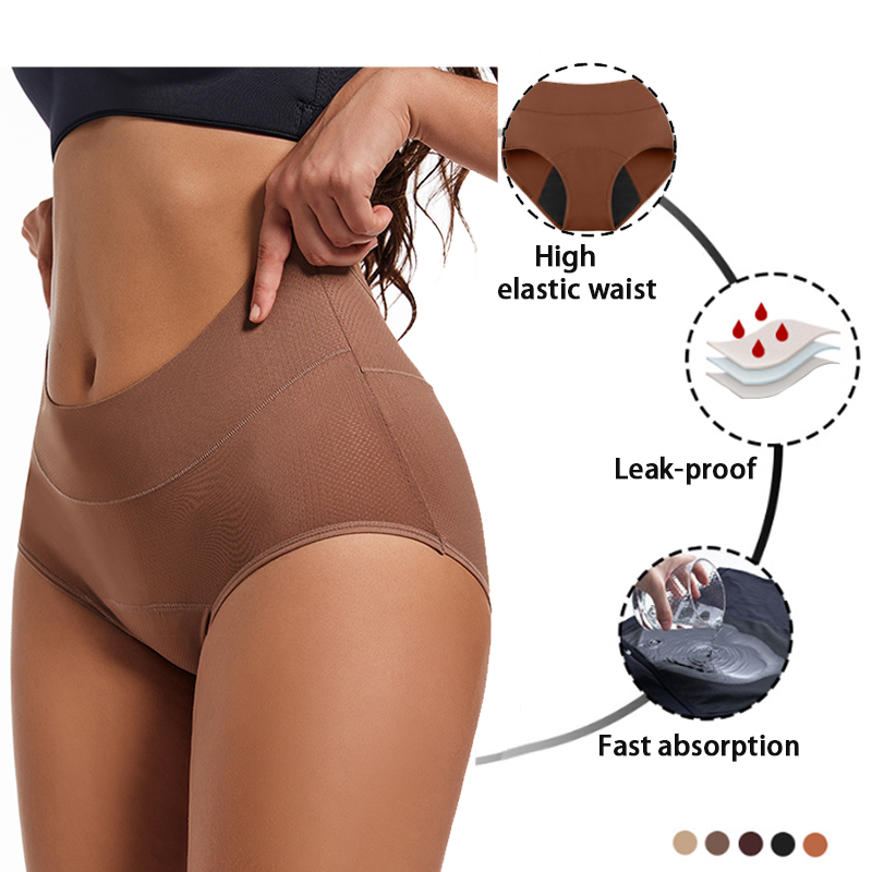 5pc roupa interior feminina pe - Period Panty Absorbent avaliação e preço